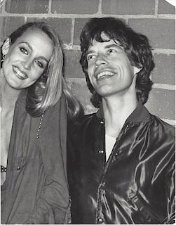 MICK JAGGER and JERRY HALL by JOHN PASCHALL, 1978