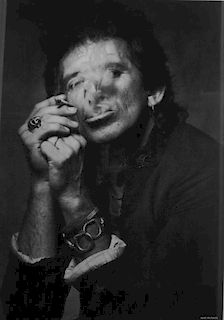 Keith Richards Poster. Photograph by Albert Watson, 1988