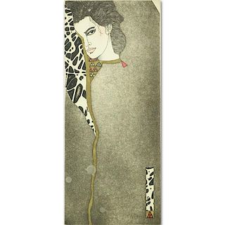 Dawn Marie, Japanese (20th C.) "Discovering" Color Etching.