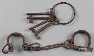 Set of iron shackles