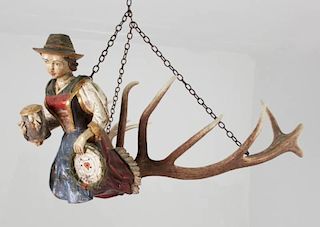 19TH C. CONTINENTAL HANGING FIXTURE
