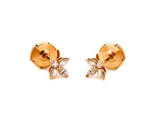 Pair of Tiffany Diamond Earrings