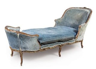 * A Louis XV Painted Duchesse Height 36 7/8 x width 29 5/8 x depth 79 1/4 inches.