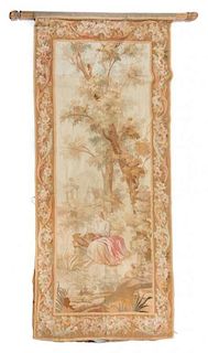 * A French Wool Tapestry 9 feet 4 inches x 4 feet 6 inches.