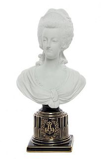 * A Sevres Bisque Porcelain Bust Height 11 3/8 inches.