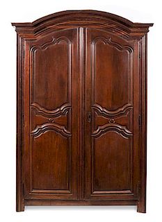 * A Louis XVI Provincial Style Armoire Height 90 3/8 inches.