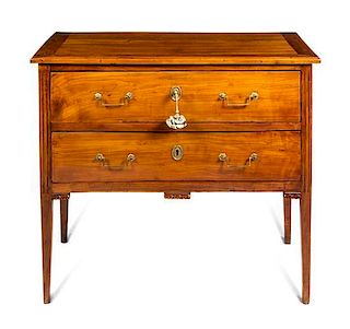 A Directoire Fruitwood Commode
