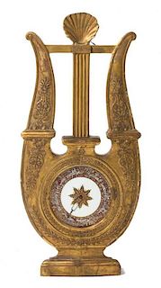 * A French Giltwood Clock and Barometer