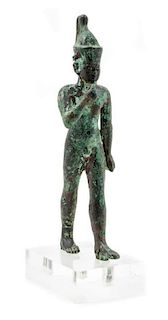 * An Egyptian Bronze Harpokrates