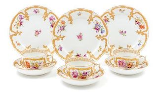 * A Berlin (K.P.M.) Porcelain Dessert Service Width of tray 17 inches.