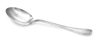 * A French Silver Serving Spoon