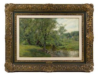 * Olive Parker Black, (American, 1868-1948), River Landscape
