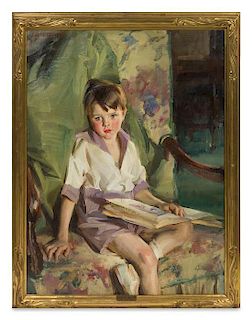 Louis Betts, (American, 1873-1961), Portrait of a Boy