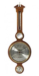 An American Mahogany Barometer Height 37 inches.