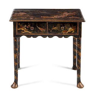 * A Queen Anne Style Lacquered Table