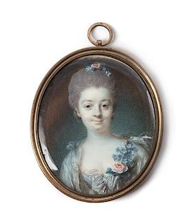 John Smart I, (British, 1741-1811), Portrait Miniature of Lady Sutton-Cavanough