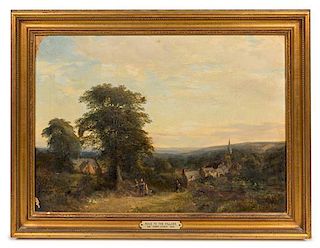 * Henry Jutsum, (British, 1816-1869), Road to the Village