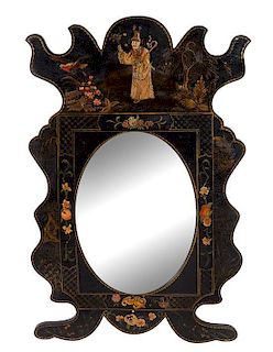 * An English Lacquered Mirror