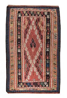 A Northwest Persian Wool Rug 6 feet 3 inches x 3 feet 10 inches.