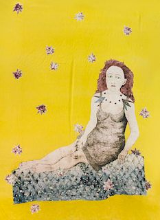 Kiki Smith, (American, 1954), Sitting with a Snake, 2007