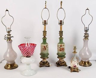 GROUP OF 6 MISCELLANEOUS LAMPS