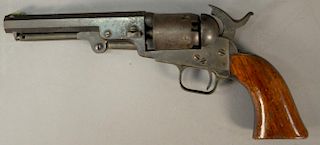 Colt model 1849, five shot percussion revolver, having 5in. octagon barrel marked Address SamL Colt, New York City, engraved 