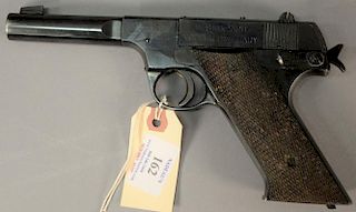 Hi-Standard model H-D military pistol, .22 caliber long rifle cartridge, semi automatic, 4 1/2in. barrel, serial number 17472