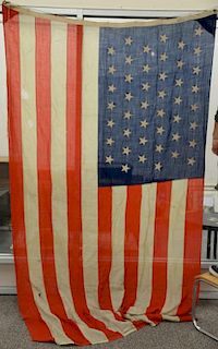Forty-five star American flag.  6' x 10' Provenance:  Estate of Arthur C. Pinto, MD