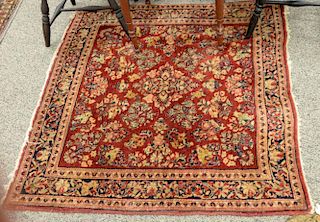 Sarouk Oriental throw rug. 
4' x 4'