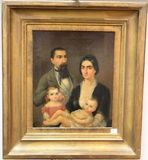 Ludwig Kubler (19th Century) <R>oil on canvas <R>Portrait of Kubler Family <R>signed and dated lower left: Kubler 1850 <R>pai