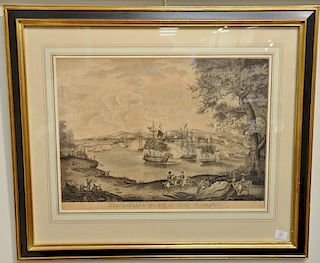 Ferguson (19th century)  pencil/watercolor  Macdonough's Victory on Lake Champlain, War of 1812  after Hugh Reinagle (1788-18