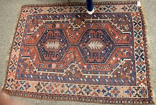 Oriental throw rug. 
3'8" x 5'