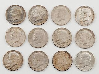 United States Kennedy Silver Half Dollars Ca. 1964