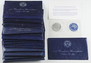 United States Eisenhower Uncirculated Silver Dollars