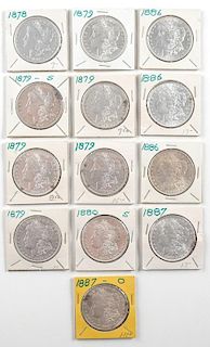 United States Morgan Silver Dollars 1886,1887,1878,1879,1880