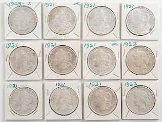 United States Morgan Silver Dollars 1903,1921,1922