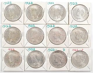 United States Morgan Silver Dollars 1922