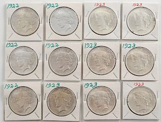 United States Morgan Silver Dollars 1922,1923