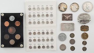 Variety of Coins and Tokens