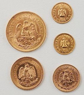 Mexican Gold Pesos