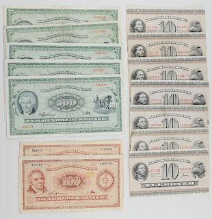 Denmark Currency, Assorted
