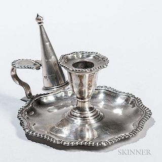 Victorian Sterling Silver Chamberstick