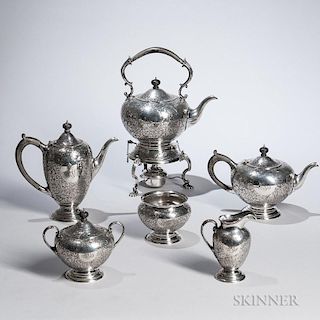 Six-piece Birks Sterling Silver Tea and Coffee Service