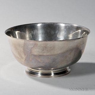 Tiffany & Co. Sterling Silver Revere Bowl, New York, mid to late 20th century, dia. 10 in., approx. 28.5 troy oz.