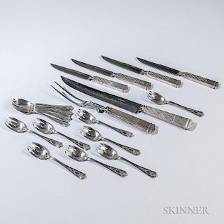 Eighteen Pieces of Tiffany & Co. Sterling Silver Flatware