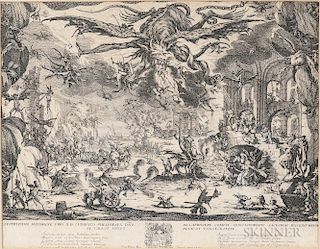 Jacques Callot (French, 1592-1635), The Temptation of St. Anthony, Signed "Jac. Callot inven et fe" in the plate l.l., Condit