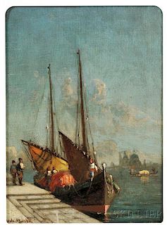 Walter Franklin Lansil (American, 1847-1925)      A Venetian Fisherman