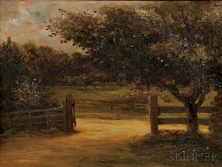 William Morris Hunt (American, 1824-1879)      Beyond the Gate