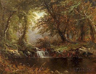 Alfred Thompson Bricher (American, 1837-1908)      Catskill Swimming Hole