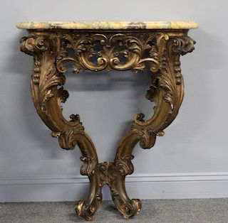 Antique Roccocco Carved Giltwood Louis XV Style